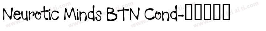 Neurotic Minds BTN Cond字体转换